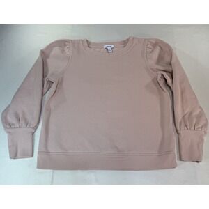 Women's Sweaters Nine West,  Cropped , Puffed Sleeves, M Med Pink Top ladies
